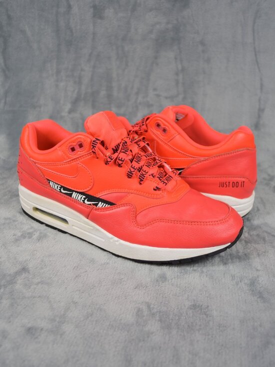 Nike Shoes - Nike WMNS Air Max 1 SE Overbranding Bright Crimson Red Women Size 9.5 881101-602